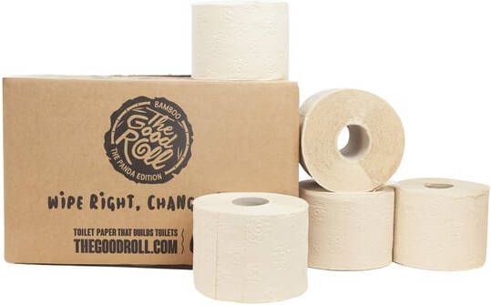 The Good Roll Toiletpapier The Panda Edition Naked bamboe 3-laags 27x250 vel naturel