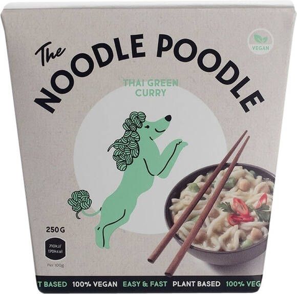 The Noodle Poodle Noodles Thai green curry 250gr
