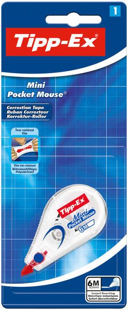 Tipp-ex Correctieroller 5mmx6m pocket mini mouse op blister