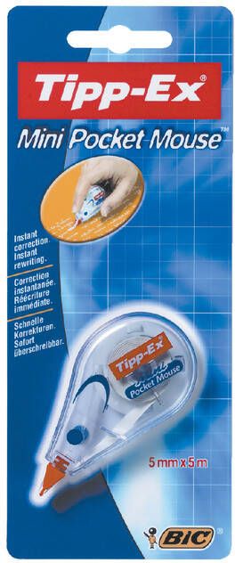 Tipp-ex Correctieroller 5mmx6m pocket mini mouse op blister
