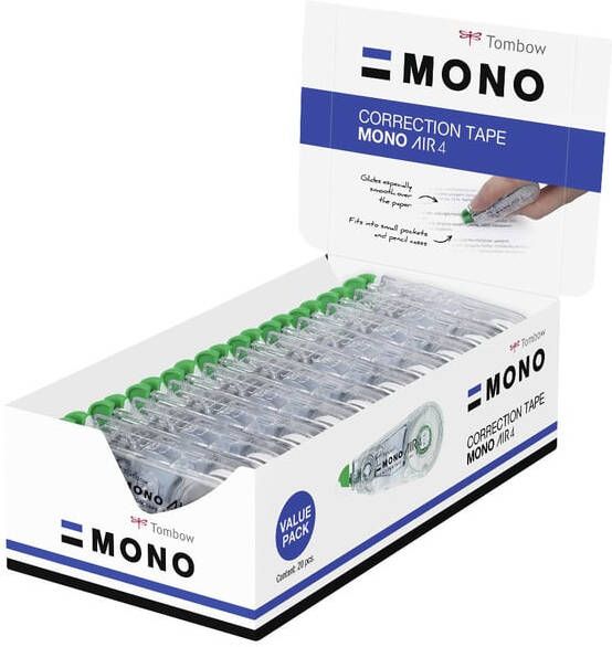 Tombow correctieroller Mono Air doos 15 + 5 gratis