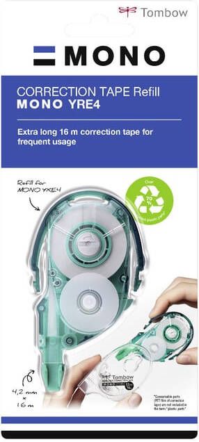Tombow Vulling voor correctieroller Refillable vulling 4 2 mm