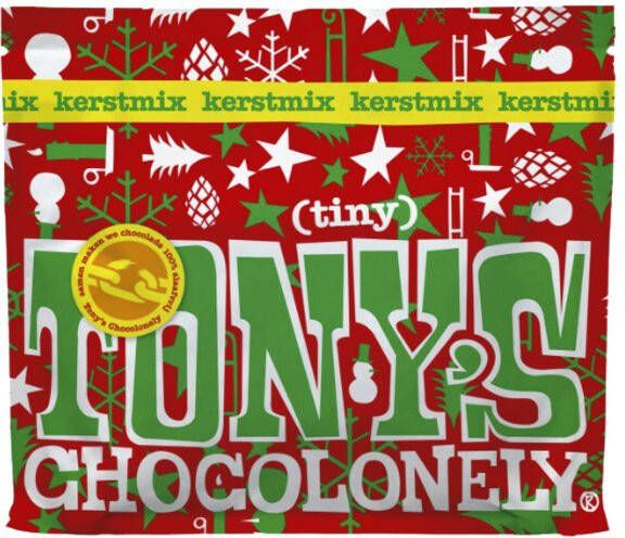 Tony's Chocolonely Chocolade Kerst Tinyà 20 stuks assorti