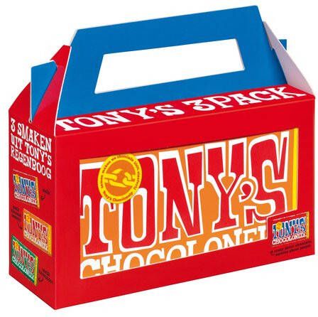 Goedkope Tony's Chocolonely Bestellen Chocolade Tony's Chocolonely Rainbowpack Classic 3 repenà 180gr