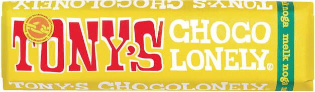 Tony's Chocolonely Chocolade reep 47gr melk noga