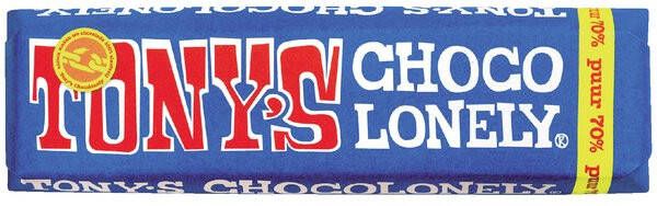 Tony&apos;s Chocolonely chocoladereep 50g puur