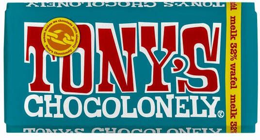 Tony's Chocolonely Melk pennywafel 180gr