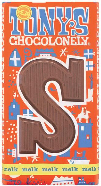 Tony's Chocolonely Chocoladeletter melk S 180gr - Foto 2