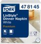 Tork Dinnerservetten Premium LinStyleÃ‚Â 1 8 gevouwen 1-laags 50 st wit 478145 - Thumbnail 1