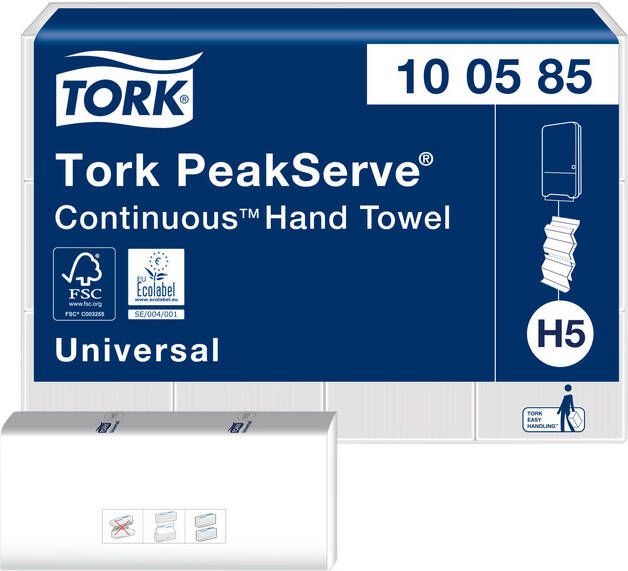 Tork Peakserve Continue handdoek 1-laags H5 Universal wit pak van 12 stuks