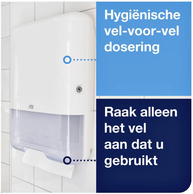 Tork Handdoekdispenser H3 Elevation C-vouw en Z-vouw wit 553000