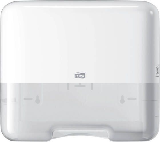 Tork Handdoekdispenser Mini H3 Elevation voor C- en Z-vouw handdoek wit 553100 - Foto 1