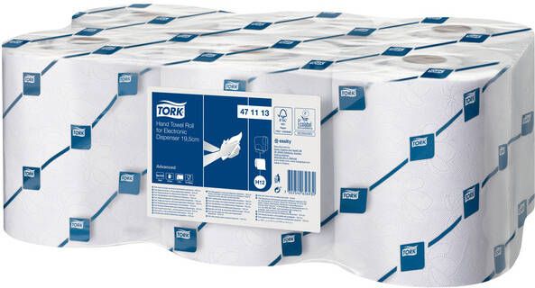 Tork Handdoekrol H12 H13 voor sensorsystemen Advanced 2-laags wit 471113