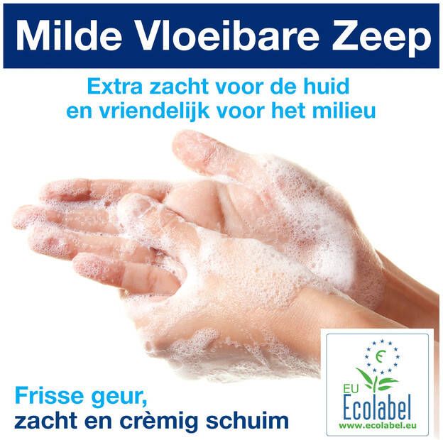 Tork Handzeep S1 vloeibaar mild geparfurmeerd parelwit 1000ml 420501