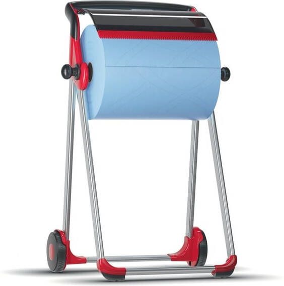 Tork Poetspapierdispenser W1 Performance vloerstandaard rood 652008 - Foto 1