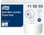 Tork Toiletpapier Mini Jumbo T2 premium 2-laags 170mtr wit 110253 - Thumbnail 2