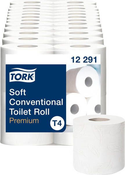 Tork Toiletpapier T4 traditioneel premium 2-laags 198 vel wit 12291
