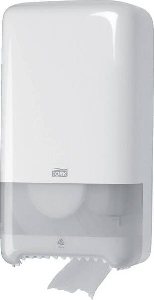 Tork Toiletpapierdispenser Twin Mid-size T6 Elevation wit 557500