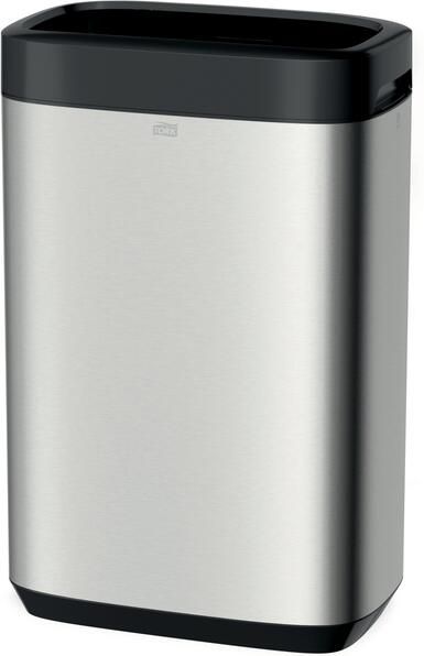 Tork Afvalbak Image lijn B1 50 liter hoge capaciteit rvs zwart 460011 - Foto 2