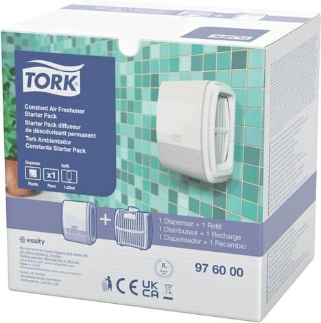Tork Luchtverfrisserdispenser A3 Elevation constant startpakket wit 976000