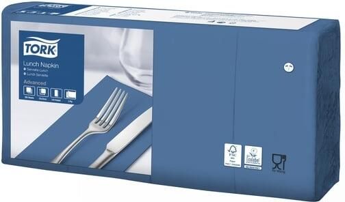 Tork Lunchservet Advanced 1 8 vouw 2-laags 328x325mm 200 vel donkerblauw 477421