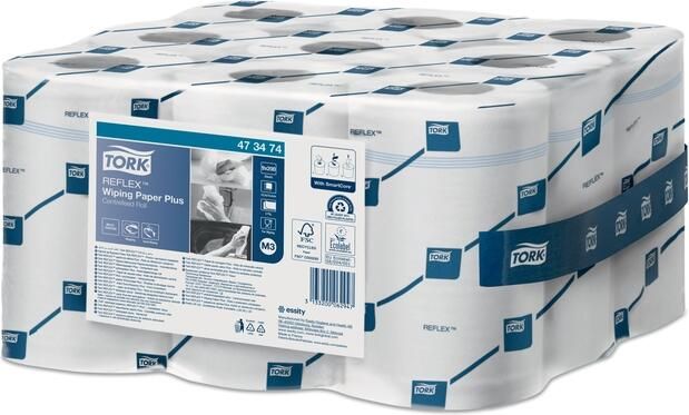 Tork Poetspapier M3 Reflex Plus Advanced 2-laags 200 vel wit 473474