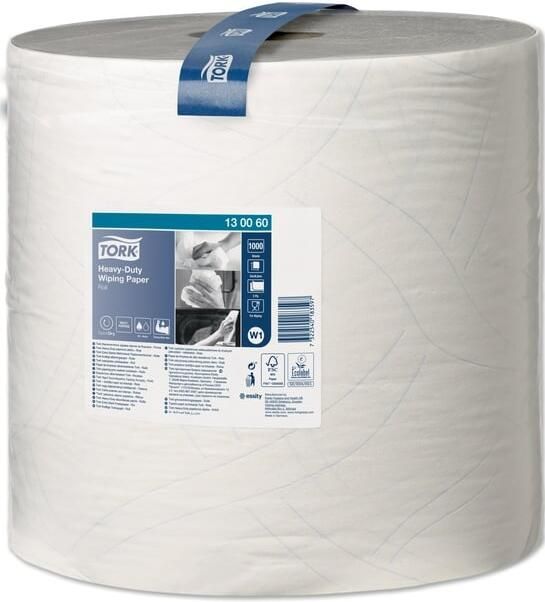 Tork Poetspapier W1 Heavy-Duty Premium 2-laags 1000 vel wit 130060