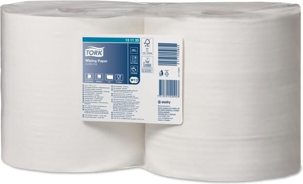 Tork Poetspapier W2 Advanced 1-laags 1150 vel wit 131135