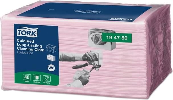 Tork Reiningingsdoek Long Lasting W8 multifunctioneel diverse kleuren 194750 - Foto 3