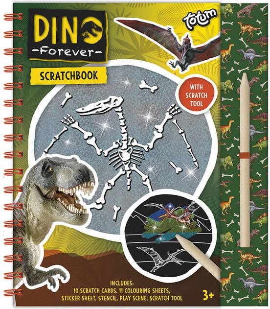 Totum Knutselset Dino forever scratchbook