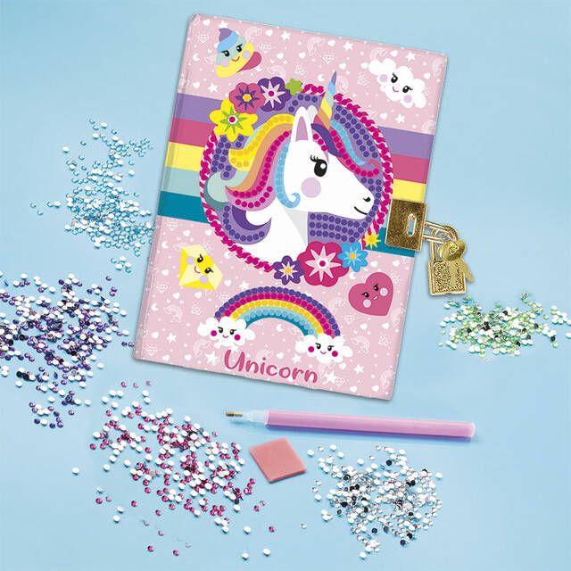 Totum Knutselset Unicorn dagboek Diamondpainting