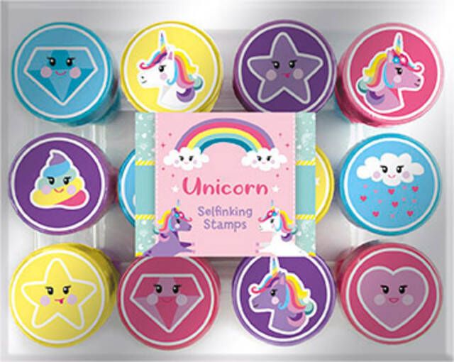 Totum Stempels Unicorn zelfinktend