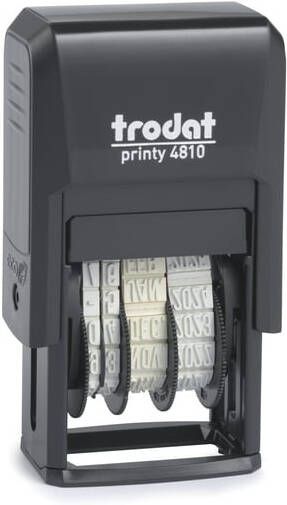 Trodat Datumstempel Printy 4810 Nederlands zwart