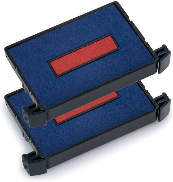 Trodat Stempelkussen 6 4750 2 stuks blauw rood