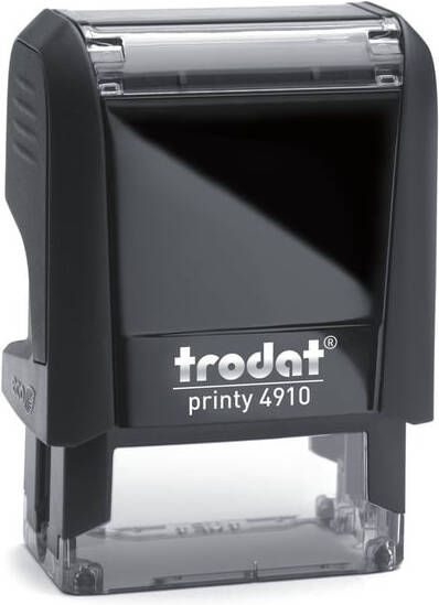 Trodat Tekststempel Printy 4910 personaliseerbaar zw 2regels 26x9mm