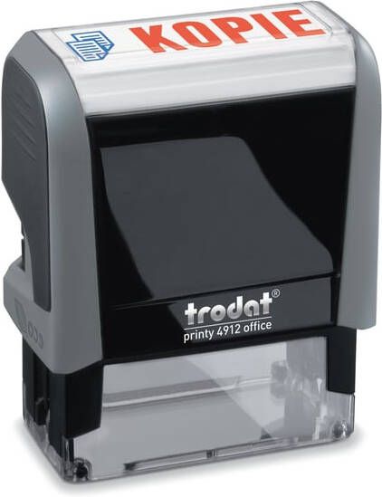 Trodat Tekststempel Printy 4912 Office kopie grijs
