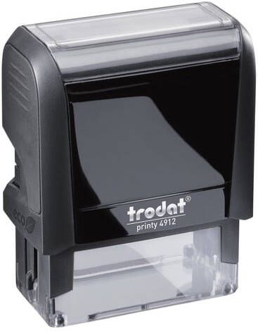 Trodat Printy tekststempel met voucher Printy 4912 ft 47 x 18 mm op blister