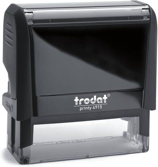 Trodat Tekststempel Printy 4915 personaliseerbaar zw 6regels 70x25mm