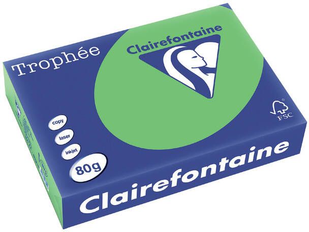 Clairefontaine Trophée Intens gekleurd papier A4 80 g 500 vel muntgroen
