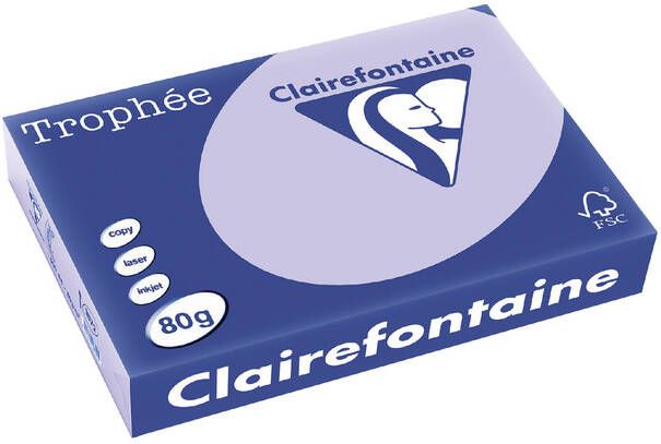 Clairefontaine Trophée gekleurd papier A4 80 g 500 vel lila