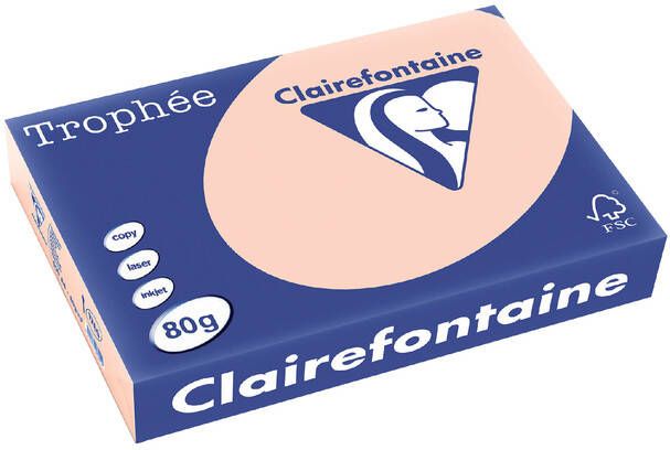 Clairefontaine Trophée gekleurd papier A4 80 g 500 vel zalm