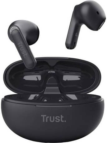 Trust Yavi Bluetooth draadloze oortjes noice cancelling earphones zwart