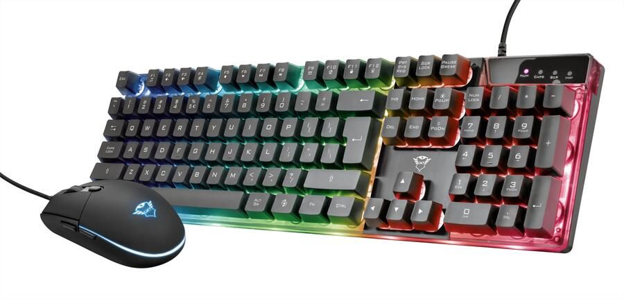 Trust GXT 838 Azor Gaming Toetsenbord&Muis Qwerty Zwart