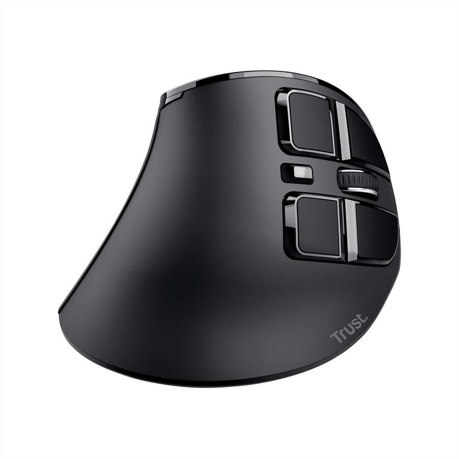 Trust oplaadbare draadloze ergonomische muis Voxx zwart