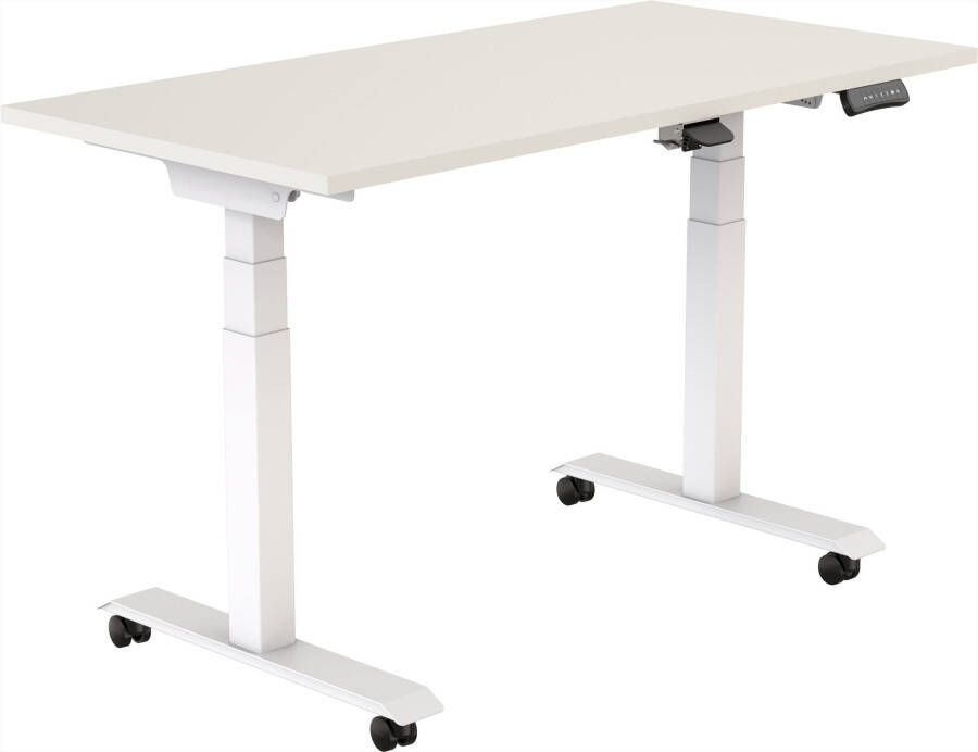 Tsherysh meubelen Elektrisch verstelbaar opklapbaar en verrijdbaar zit-sta bureau Tsherysh White 160 x 80