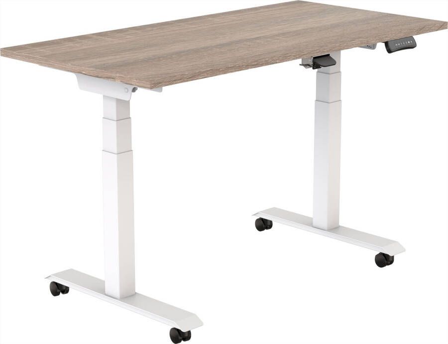 Tsherysh meubelen Elektrisch verstelbaar opklapbaar en verrijdbaar zit-sta bureau Tsherysh White Robson 160 x 80