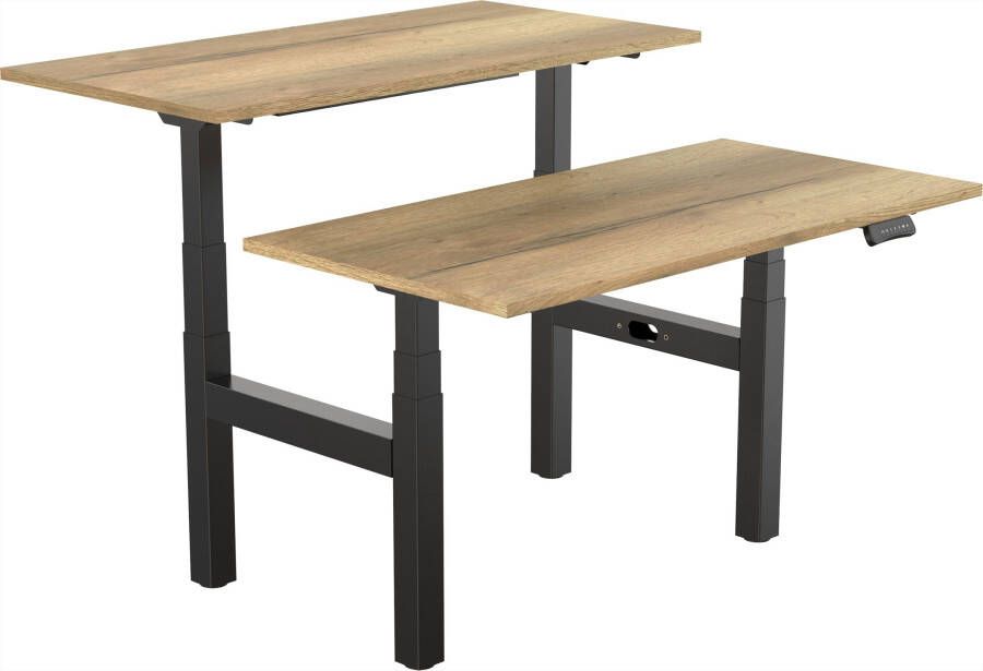 Tsherysh meubelen Elektrisch verstelbaar zit-sta bureau Tsherysh Bench Black Naturel 140 x 80