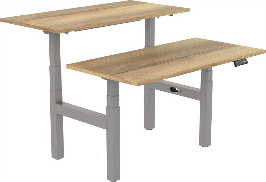 Tsherysh meubelen Elektrisch verstelbaar zit-sta bureau Tsherysh Bench Gray Naturel 160 x 80