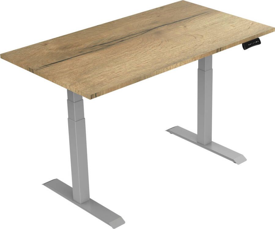 Tsherysh meubelen Elektrisch verstelbaar zit-sta bureau Tsherysh Deluxe Gray Natural 160 x 80