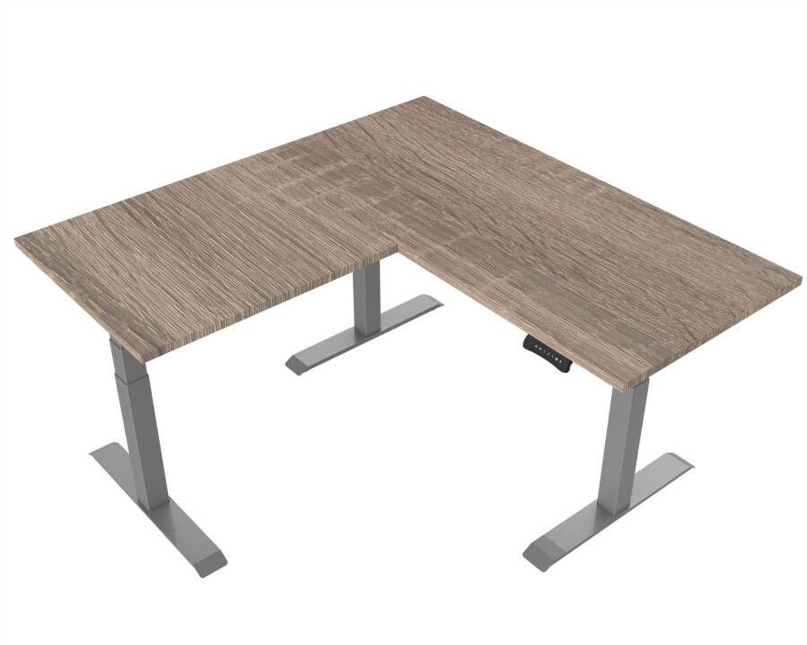 Tsherysh meubelen Elektrisch verstelbaar zit-sta bureau Tsherysh Hoek Gray Robson 180 x 180